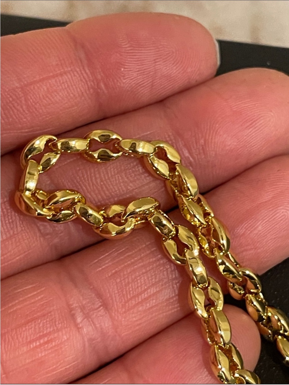 CHANEL Gold-Tone Interlocking CC Coin Pendant Necklace - Picture 7 of 13